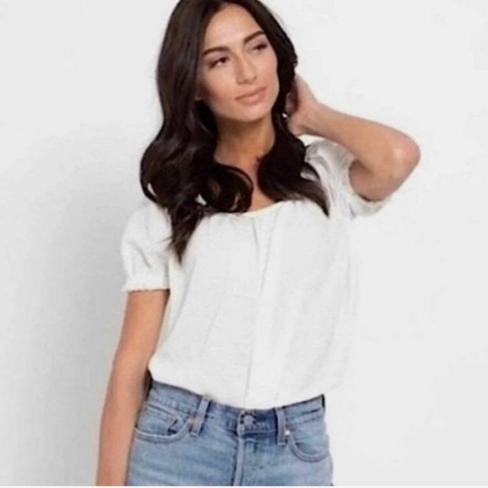 Madewell white gauze top - Picture 2 of 9